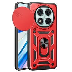 Per Redmi Note 14 Pro 5G Custodia per fotocamera scorrevole Design TPU+PC Custodia per telefono (rosso)