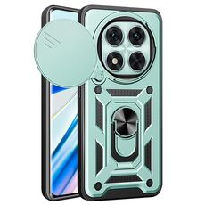 Per Redmi Note 14 Pro 5G Custodia per fotocamera scorrevole TPU+PC Custodia per telefono (verde)