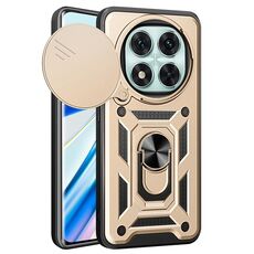 Per Redmi Note 14 Pro 5G Custodia per fotocamera scorrevole in TPU+PC (oro)