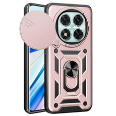 Per Redmi Note 14 Pro 5G Custodia per fotocamera scorrevole in TPU+PC (oro rosa)