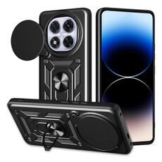 Per Redmi Note 14 Pro+ 5G Custodia per fotocamera scorrevole TPU+PC (nero)