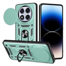 Per Redmi Note 14 Pro+ 5G Custodia per fotocamera scorrevole Design TPU+PC Custodia per telefono (verde)