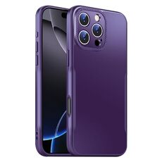Per iPhone 16 Pro Max Blade Slim AG Custodia antiurto opaca per telefono (viola scuro)