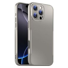 Per iPhone 16 Pro Max Blade Slim AG Custodia antiurto opaca per telefono (grigio titanio)