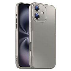 Per iPhone 16 Blade Slim AG Custodia antiurto opaca per telefono (grigio titanio)