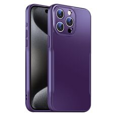 Per iPhone 15 Pro Blade Slim AG Custodia antiurto opaca per telefono (viola scuro)