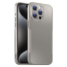 Per iPhone 15 Pro Blade Slim AG Custodia antiurto opaca per telefono (grigio titanio)