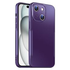 Per iPhone 15 Plus Blade Slim AG Custodia antiurto opaca per telefono (viola scuro)