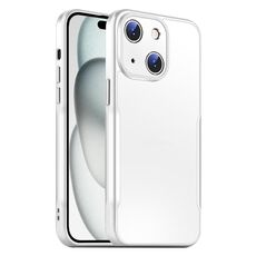 Per iPhone 15 Plus Blade Slim AG Custodia antiurto opaca per telefono (bianca)