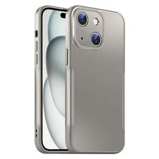 Per iPhone 15 Plus Blade Slim AG Custodia antiurto opaca per telefono (grigio titanio)
