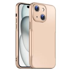 Per iPhone 15 Plus Blade Slim AG Custodia antiurto opaca per telefono (oro deserto)