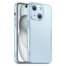 Per iPhone 15 Plus Blade Slim AG Custodia antiurto opaca per telefono (blu)
