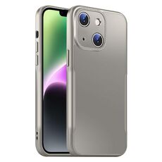 Per iPhone 14 Blade Slim AG Custodia antiurto opaca per telefono (grigio titanio)