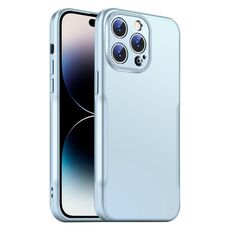 Per iPhone 14 Pro Blade Slim AG Custodia antiurto opaca per telefono (blu)