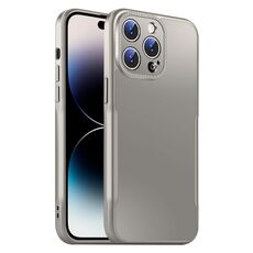 Per iPhone 14 Pro Max Blade Slim AG Custodia antiurto opaca per telefono (grigio titanio)