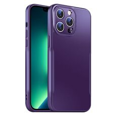 Per iPhone 13 Pro Max Blade Slim AG Custodia antiurto opaca per telefono (viola scuro)