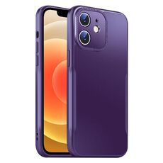 Per iPhone 12 Blade Slim AG Custodia antiurto opaca per telefono (viola scuro)