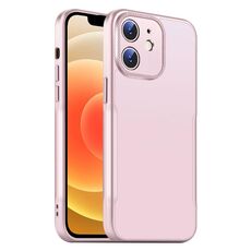 Per iPhone 12 Blade Slim AG Custodia antiurto opaca per telefono (rosa)
