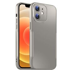 Per iPhone 12 Blade Slim AG Custodia antiurto opaca per telefono (grigio titanio)