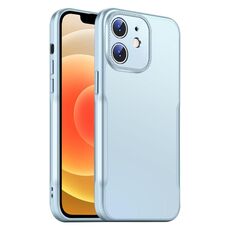 Per iPhone 12 Blade Slim AG Custodia antiurto opaca per telefono (blu)
