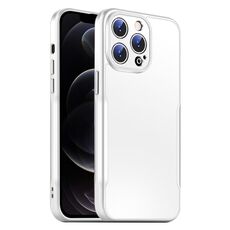 Per iPhone 12 Pro Max Blade Slim AG Custodia antiurto opaca per telefono (bianca)