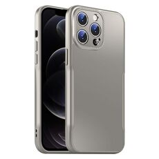 Per iPhone 12 Pro Max Blade Slim AG Custodia antiurto opaca per telefono (grigio titanio)