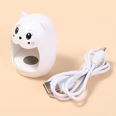 Mini lampada LED per terapia della luce delle unghie USB ad asciugatura rapida per smalto per unghie (bianco)