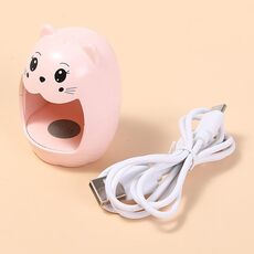 Mini lampada LED per terapia della luce delle unghie USB ad asciugatura rapida per smalto per unghie (rosa)