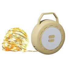 TUBUZHE 2 in 1 LED portatile lampada a stringa campeggio atmosfera luce USB ricaricabile tenda esterna luce notturna (verde)