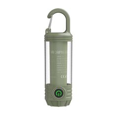 Torcia elettrica multifunzionale ricaricabile a LED portatile per campeggio all'aperto (verde scuro)