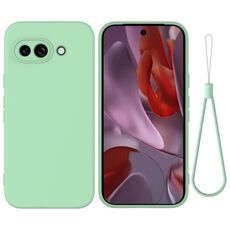Per Google Pixel 9a Custodia antiurto in silicone liquido Pure Color (verde)