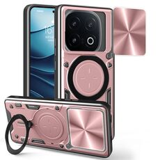 Custodia per telefono con supporto magnetico scorrevole Camshield per vivo iQOO 13 CD (rosa)