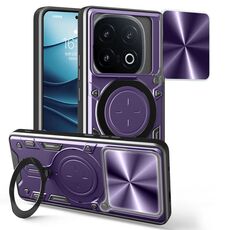 Custodia per telefono con supporto magnetico scorrevole Camshield per vivo iQOO 13 CD (viola)