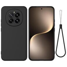 Custodia antiurto in silicone liquido Pure Color per Honor Magic7 (nero)