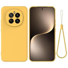 Custodia antiurto in silicone liquido Pure Color per Honor Magic7 (giallo)