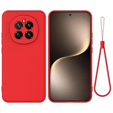 Custodia antiurto in silicone liquido Pure Color per Honor Magic7 (rosso)