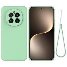 Custodia antiurto in silicone liquido color puro per Honor Magic7 (verde)