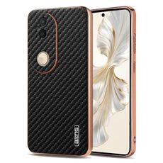 Per vivo S20 AZNS Custodia per telefono con trama in fibra di carbonio con bordo elettrolitico (nero)