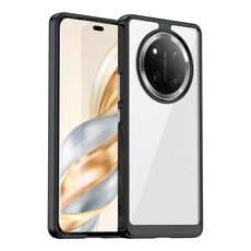 Custodia per telefono in TPU ibrida acrilica serie colorata per Honor X9c (nera)
