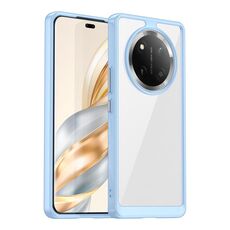 Custodia per telefono in TPU ibrida acrilica serie colorata per Honor X60 Pro (blu)