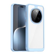 Custodia per telefono in TPU ibrida acrilica serie colorata per Honor Magic7 Pro (blu)