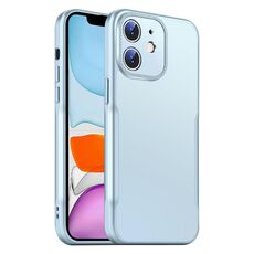 Per iPhone 11 Blade Slim AG Custodia antiurto opaca per telefono (blu)