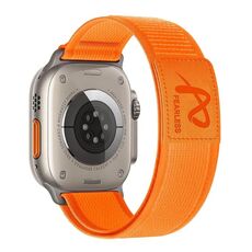 Per Apple Watch 46mm / 49mm / 45mm / 44mm Fearless Trail Loop Nylon Band (arancione)