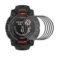 Per Garmin Instinct E 45mm 5 pezzi ENKAY 3D Pellicola protettiva per schermo in PMMA HD con bordo in PC morbido a copertura totale