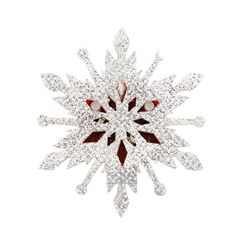 Decorazione spilla luminosa dei cartoni animati per Natale, bambini e adulti, travestimenti (fiocco di neve)
