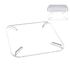 Per Mac Mini 2010-2020 / 2023 / 2024 Supporto da tavolo M4 Supporto antiscivolo in acrilico (trasparente)