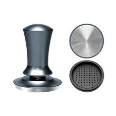 Scala orizzontale costante pressione macinacaffè allungamento polvere pressa martello, stile: argento blu fondo piatto + base rotonda (53 mm)