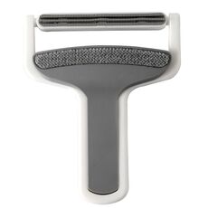Raschietto per vestiti domestici Spazzola portatile multifunzionale per la rimozione dei peli (bianco grigio)