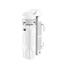 Mini Selfie Stick tascabile 3 in 1 con impugnatura estensibile e treppiede per telefono con telecomando Bluetooth (bianco)