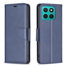 Per Honor X8c 4G Custodia per telefono in pelle di agnello con texture a flip di colore puro (blu)